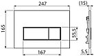 Сет 4в1 система инсталляции AlcaPlast AM101/1120+M571+M91 (кнопка хром), фото 5