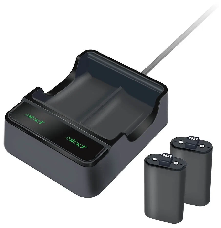 Зарядная станция для аккумуляторов + 2 аккумулятора для геймпада Xbox Series S/X - Mimd SND-460, 2.4v, 1400mAh