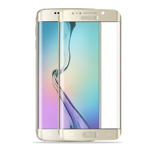 Защитное стекло для Samsung Galaxy S6 Edge с полной проклейкой (Full Screen), черное - фото 1 - id-p226287768