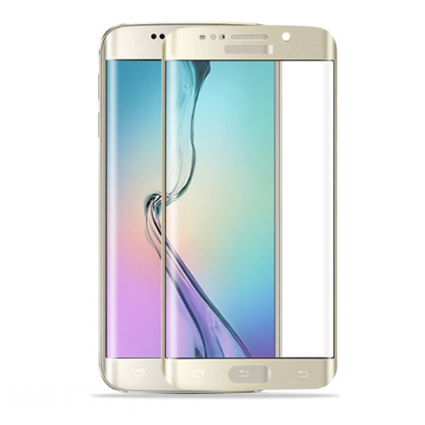 Защитное стекло для Samsung Galaxy S6 Edge с полной проклейкой (Full Screen), черное