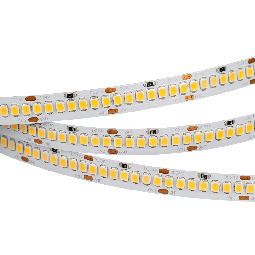 LUX Светодиодная лента 17W/m, 192 LED/m, 24V, IP20, Холодный белый 5000K