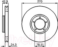 Тормозной диск Bosch 0986478166