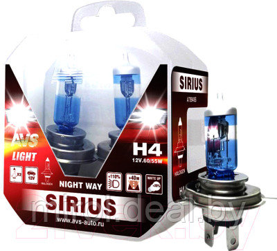Комплект автомобильных ламп AVS Sirius Night Way A78949S - фото 1 - id-p226289515