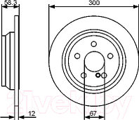 Тормозной диск Bosch 0986479414