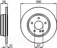 Тормозной диск Bosch 0986478899