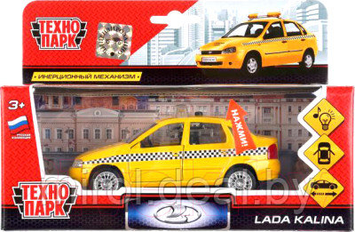 Автомобиль игрушечный Технопарк Лада-калина Такси / CT1049WB-T (48) - фото 5 - id-p226291795