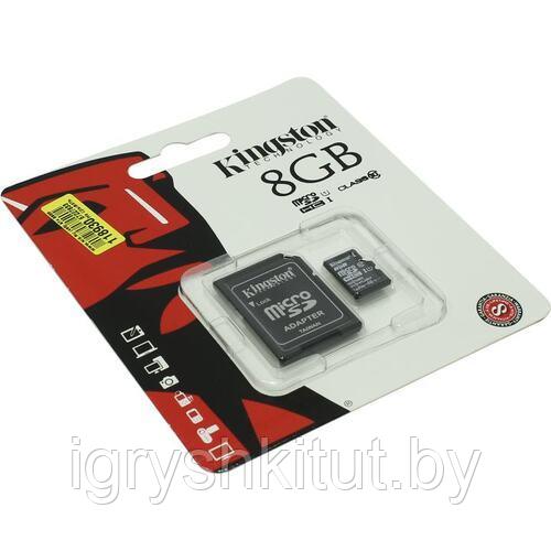 Карта памяти Kingston Industrial microSDHC SDCIT2/8GB 8GB (с адаптером)