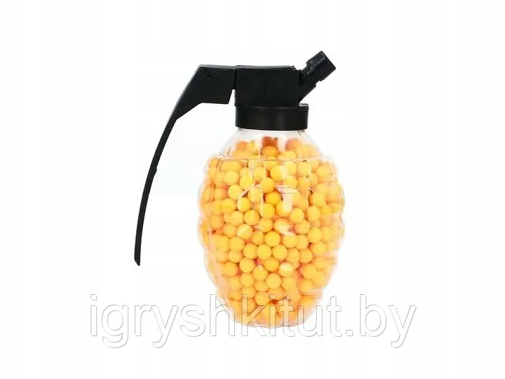 Пульки (пули) для игрушечного оружия 6 мм. Граната, 800 шт. Жёлтые - фото 2 - id-p226302662