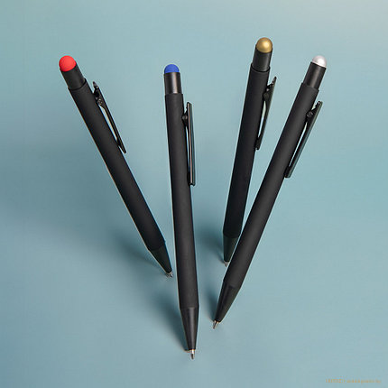 Ручка шариковая FACTOR BLACK со стилусом, фото 2