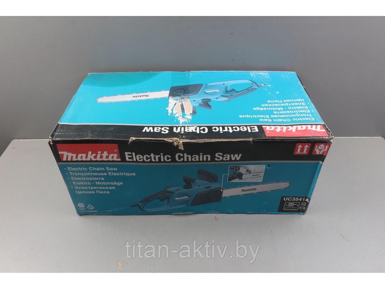 Пила цепная электрическая MAKITA UC 3541 A шина 35 см (14""), 3/8"" LP, 1.3 мм уцененный (8502057081 - фото 2 - id-p226303068