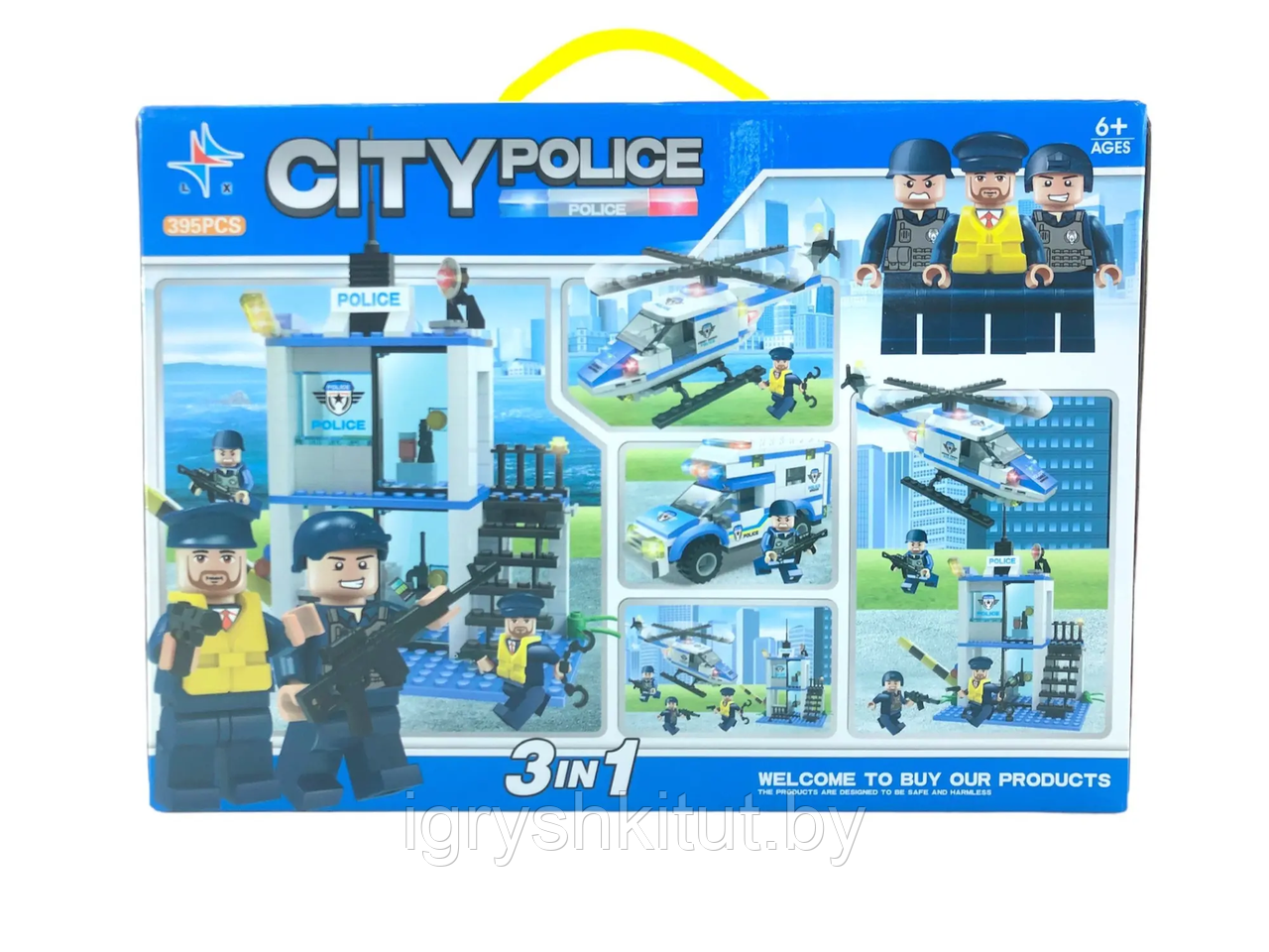 Конструктор City Police Городская Полиция, 395 деталей - фото 1 - id-p226306251