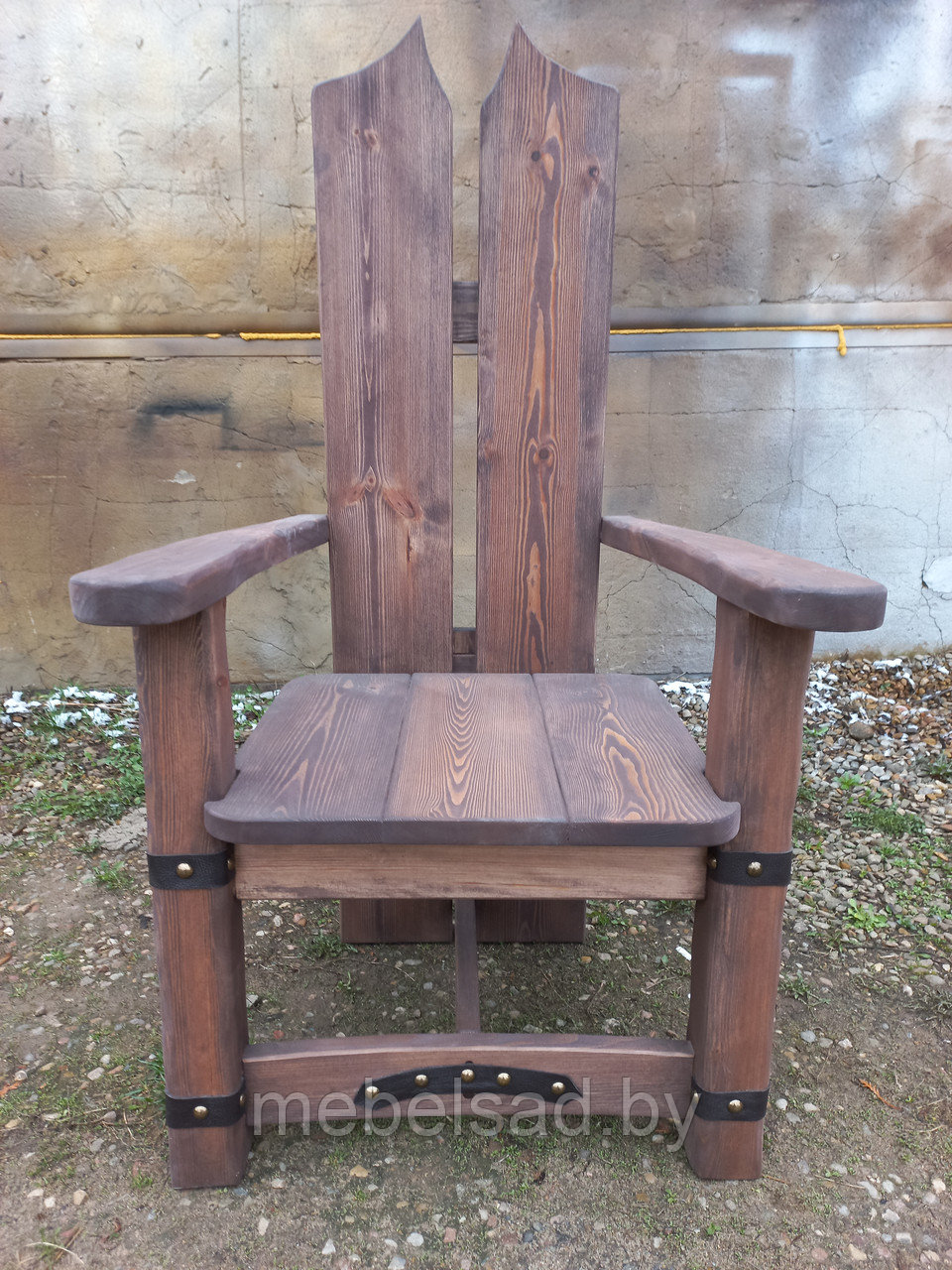 Кресло-трон садовое и банное из натурального дерева "Златомир" - фото 5 - id-p226306501