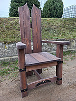 Кресло-трон садовое и банное из натурального дерева "Златомир"