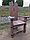 Кресло-трон садовое и банное из натурального дерева "Златомир", фото 6
