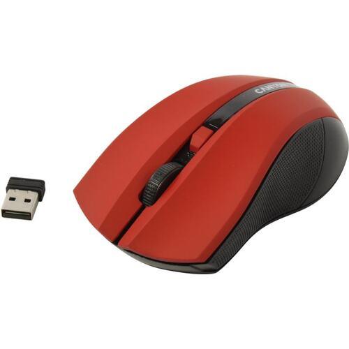 Манипулятор CANYON Wireless Optical Mouse CNE-CMSW05R Red (RTL) USB 4btn+Roll - фото 1 - id-p226308560