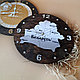 Деревянные часы "Беларусь" №7 (диаметр 28 см), фото 2