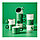 IKEA/ ПИГГАЛ кружка, 300 мл, белый/зеленый, фото 3