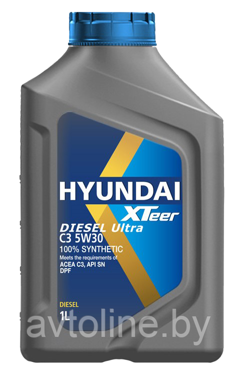 Масло моторное HYUNDAI XTEER Diesel Ultra C3 5W-30 (1л) 1011224