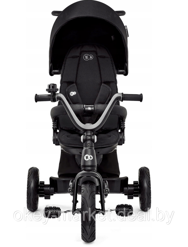 Детский трехколесный велосипед-коляска Kinderkraft Easytwist черный - фото 5 - id-p226312211