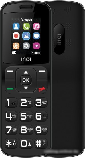 Мобильный телефон Inoi 104 (черный) - фото 3 - id-p226312312