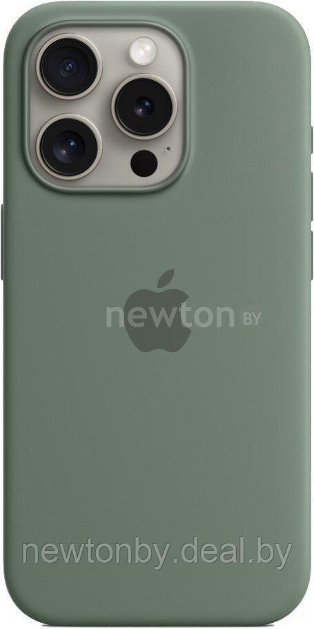 Чехол для телефона Apple MagSafe Silicone Case для iPhone 15 Pro (кипарис)