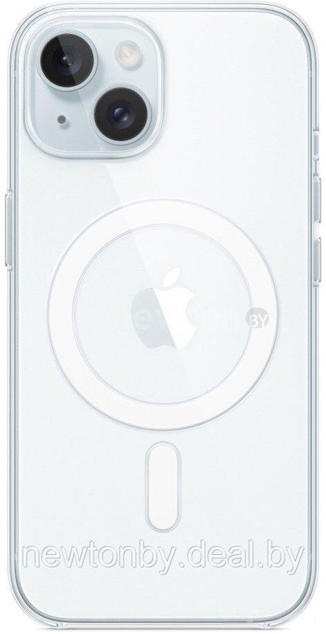 Чехол для телефона Apple MagSafe Clear Case для iPhone 15 (прозрачный) - фото 1 - id-p226312428