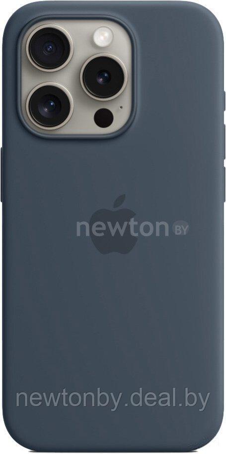 Чехол для телефона Apple MagSafe Silicone Case для iPhone 15 Pro (синий шторм) - фото 1 - id-p226312431