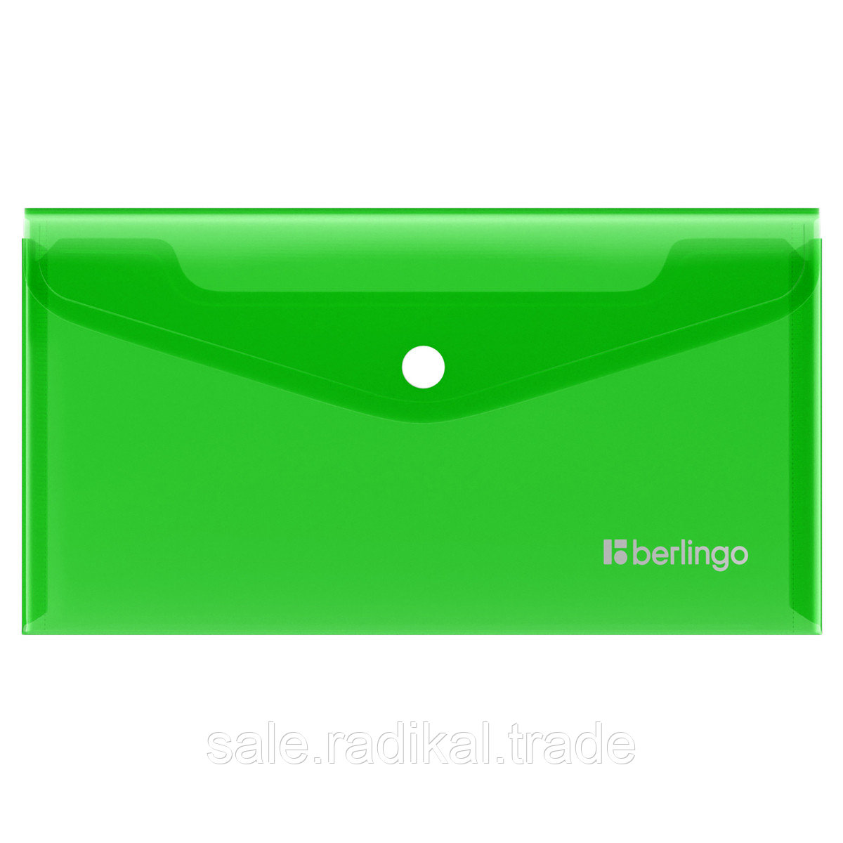 Папка-конверт на кнопке Berlingo No Secret, С6 (223*120мм), 200мкм, зеленая EFb_06304 - фото 1 - id-p226315068