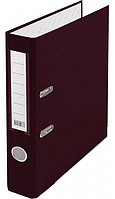 Папка-регистратор 50 мм, PVC, цвет бордовый с металлической окантовкой