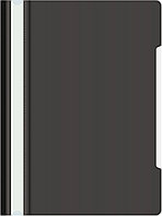Папка-скоросшиватель Бюрократ -PS20BLCK A4 прозрач.верх.лист пластик черный 0.12/0.16