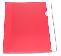 Папка-уголок Бюрократ -E310 A4 пластик 0.18мм , цвет красный