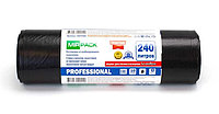 Мешки для мусора 240л. ПВД PROFESSIONAL 93*130см, 10шт./рулон, цв.черный