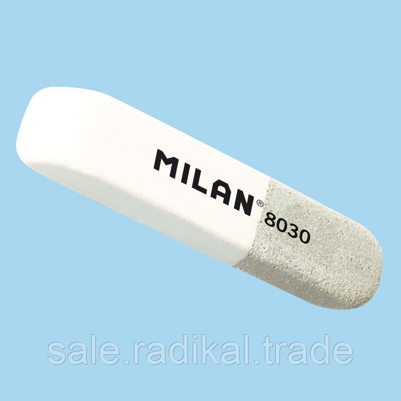 Ластик Milan 8030, скошенный, комбинированный, натуральный каучук, 60*14*7мм, арт. CCM8030BG - фото 1 - id-p226314364