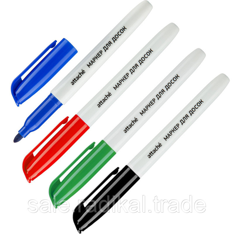Набор маркеров для белых досок Attache, набор 4 цв. 1-3мм, арт. 964110 - фото 1 - id-p226314389