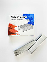 Скобы для мощного степлера №23/15 HAOERGAO из высококачественной стали, оцинкованные, 1000 шт.