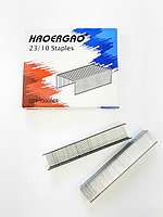 Скобы для мощного степлера №23/10 HAOERGAO из высококачественной стали, оцинкованные, 1000 шт.