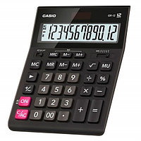 Калькулятор настольный Casio GR-12 черный 12-разр., арт. GR-12-W-EH