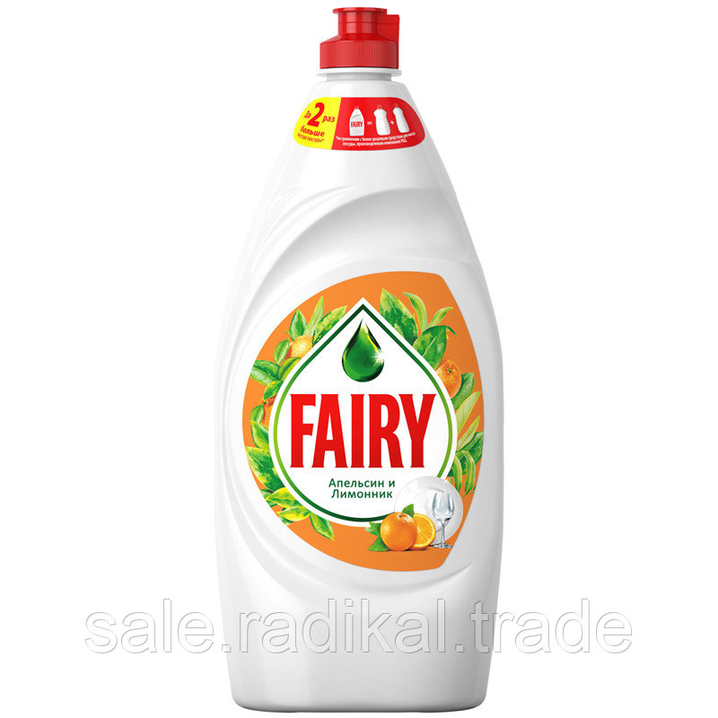 Средство для мытья посуды Fairy Апельсин и лимонник, 900мл - фото 1 - id-p226316516