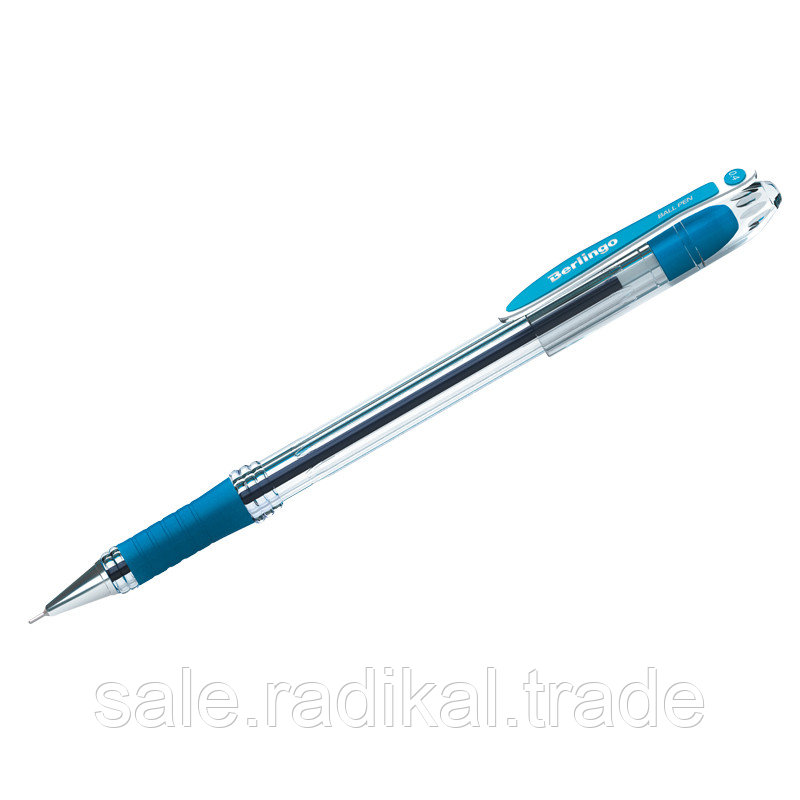 Ручка шариковая Berlingo I-10 синяя, 0,4мм, грип CBp_40012 - фото 1 - id-p226314684