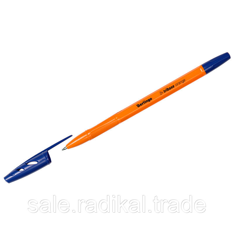 Ручка шариковая Berlingo Tribase Orange синяя, 0,7мм CBp_70910 - фото 1 - id-p226314686