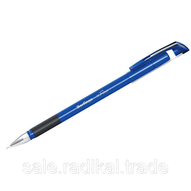 Ручка шариковая Berlingo xFine маслян. стержень, синяя, 0,3мм, грип CBp_03500 - фото 1 - id-p226314696