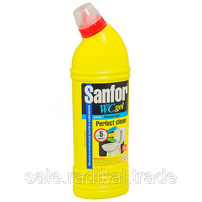 Средство чистящее для сантехники Sanfor WС Морской бриз, гель, 750мл., арт.1549 - фото 1 - id-p226316565