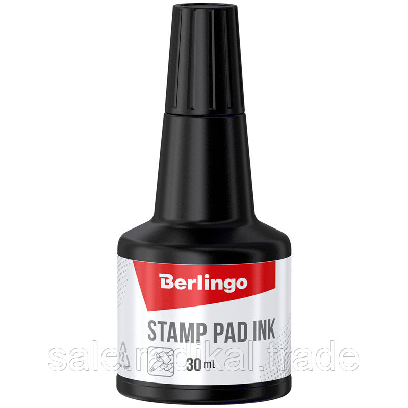 Штемпельная краска Berlingo, 30мл, черная KKp_30001 - фото 1 - id-p226314833