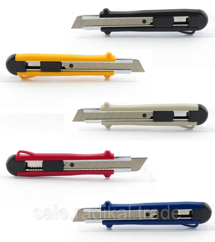 Нож канцелярский большой, 18 мм, KANEX MP-18, метал.направляющие, лезвие из высокоуглеродистой стали - фото 1 - id-p226315775