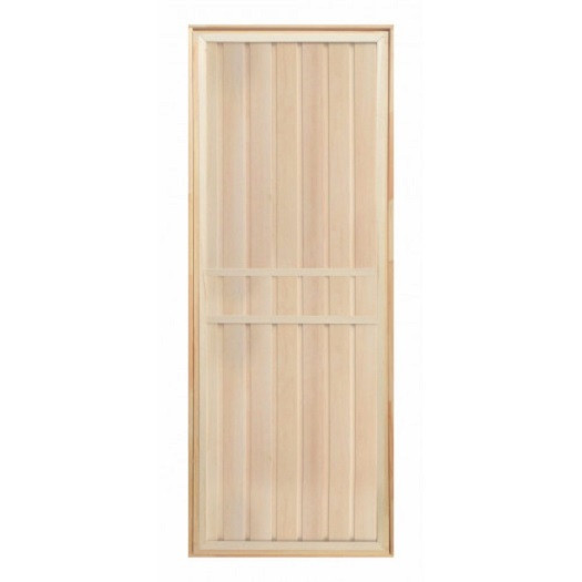 Дверь для бани деревянная глухая 1900х700мм - фото 1 - id-p81716829