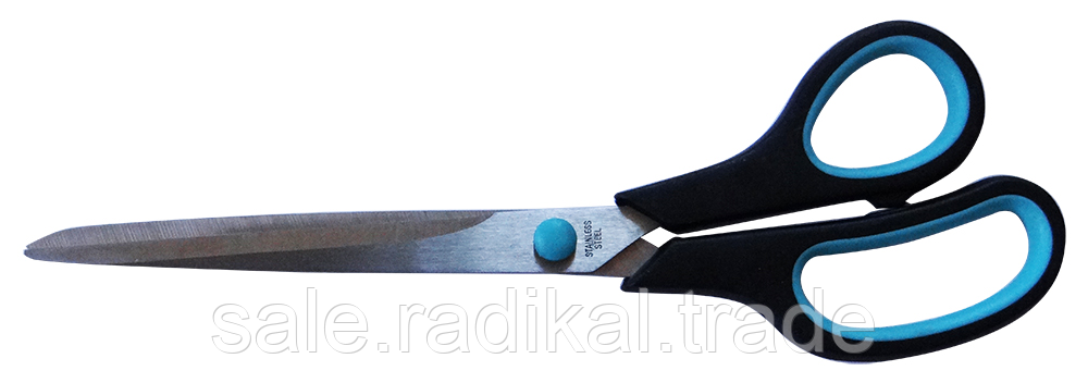 Ножницы 23,5см, с резиновыми вставками-кольцами на ручках, арт. 071000600 - фото 1 - id-p226315801