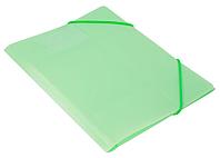 Папка на резинке Бюрократ Gems GEMPR05GRN A4 пластик кор.30мм 0.5мм зеленый турмалин карман