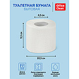 Бумага туалетная OfficeClean 2-слойная, 4шт., тиснение, белая цена без НДС!, фото 2