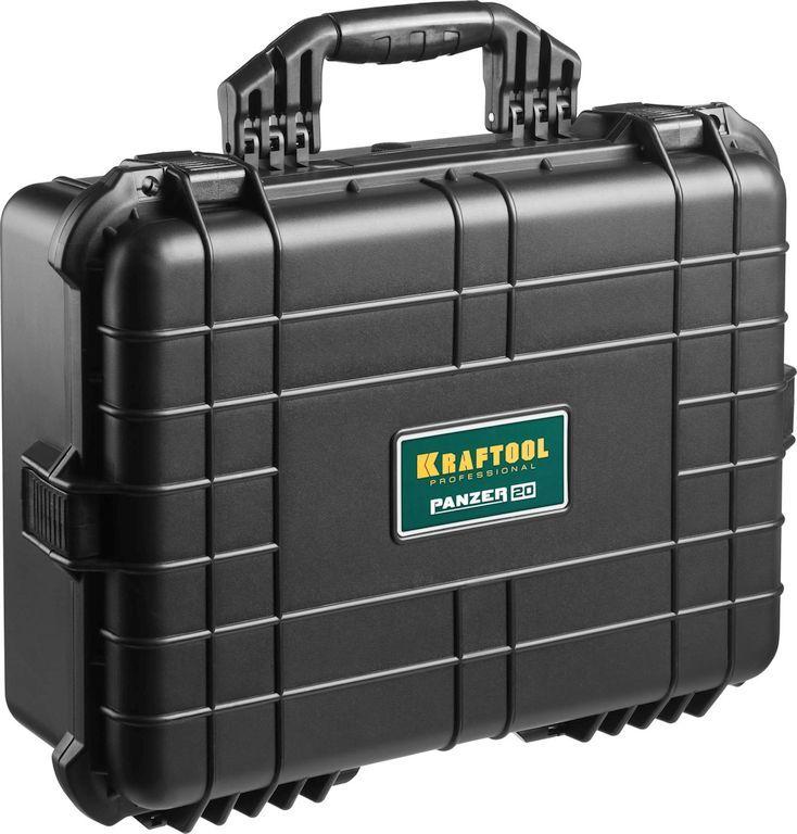 Kraftool Ящик ударопрочный "PANZER" пластиковый, степень защиты IP55, 20", (38251-20) KRAFTOOL - фото 1 - id-p226318682
