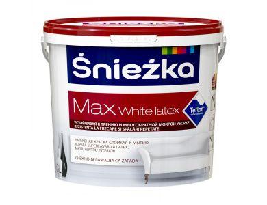 Sniezka Краска Sniezka MAX White Latex, белая 5.0л - фото 1 - id-p226319848